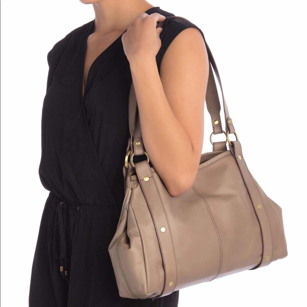 HOBO Pinion leather shoulder bag